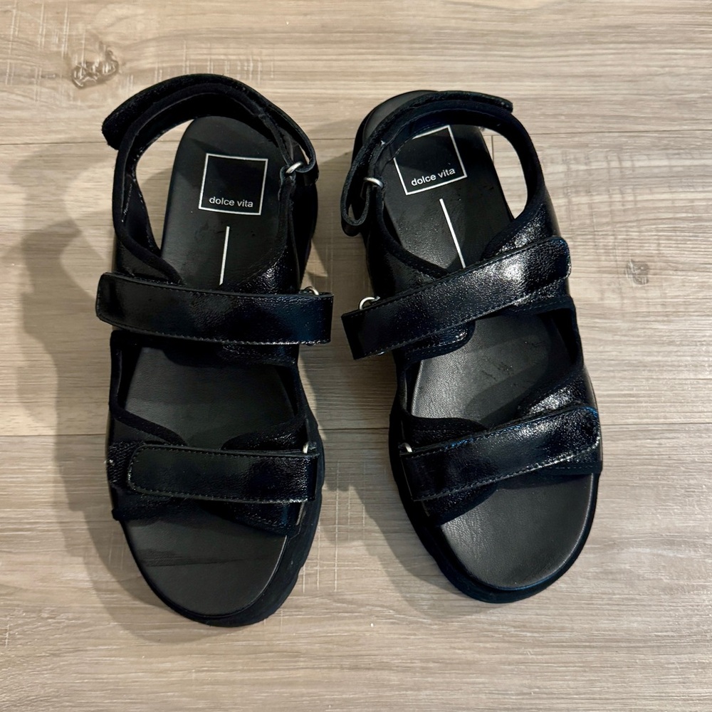 NEW Dolce Vita Black Strap Sandals- Dubai